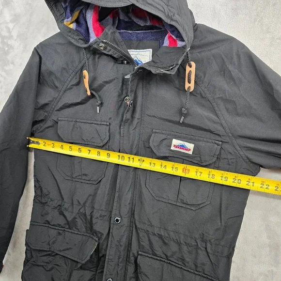 Penfield Kasson Jacket Men Medium Black Mountain Parka Field Utility 60/40 Lined - Picture 8 of 11